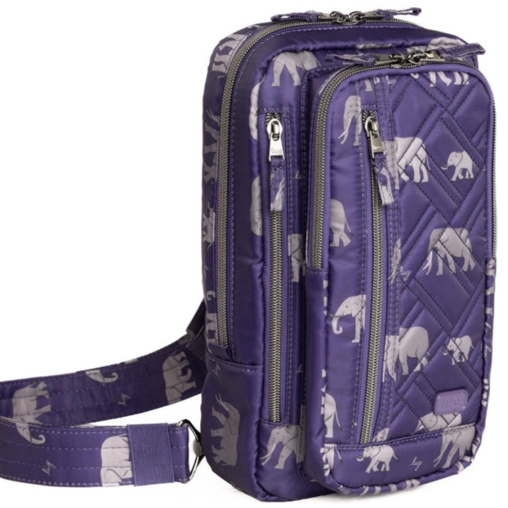 Lug Tailback Crossbody Bag In Elephant Purple